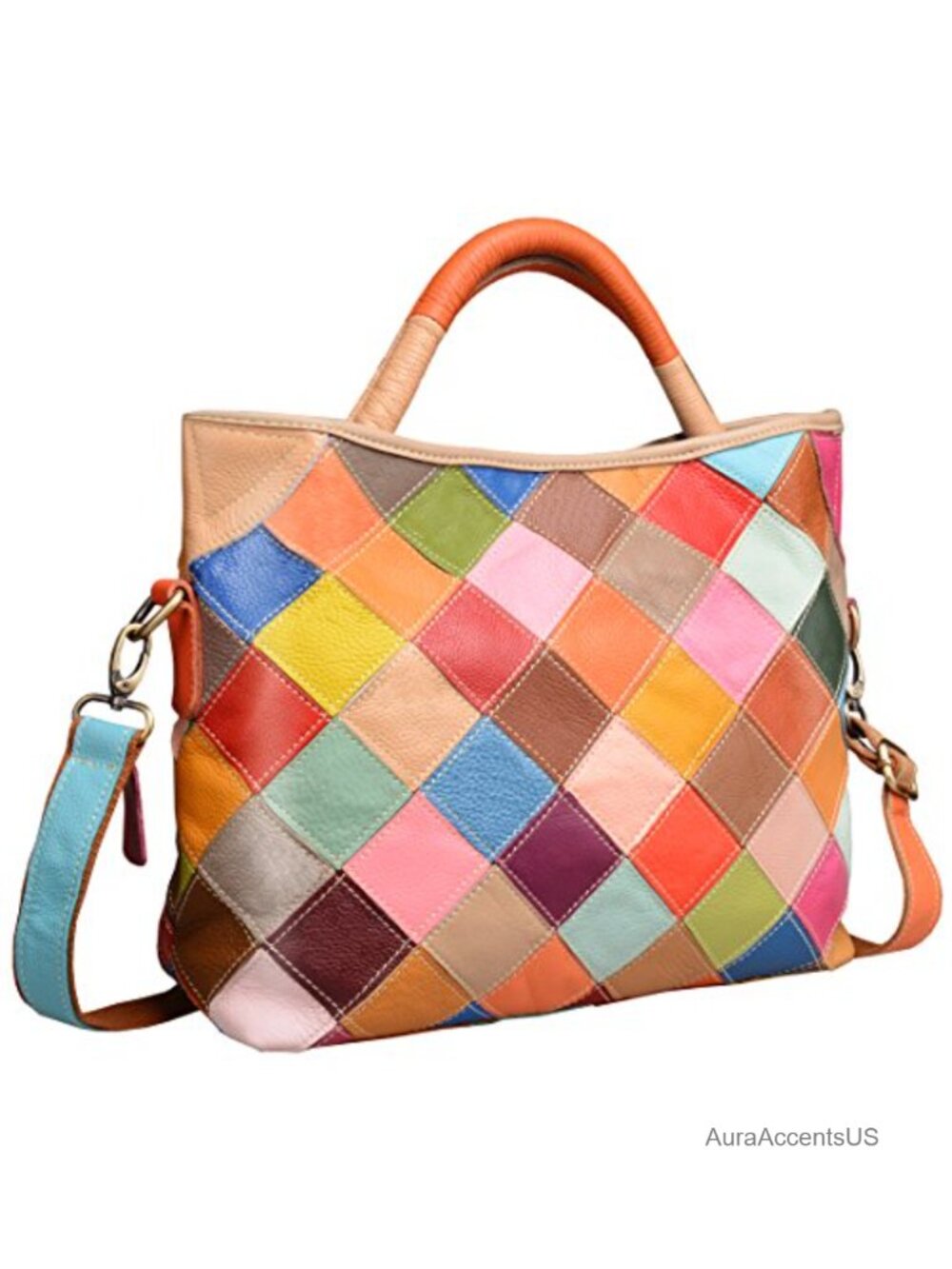 Genuine Leather Hobo Shoulder Bag Large Tote Purse